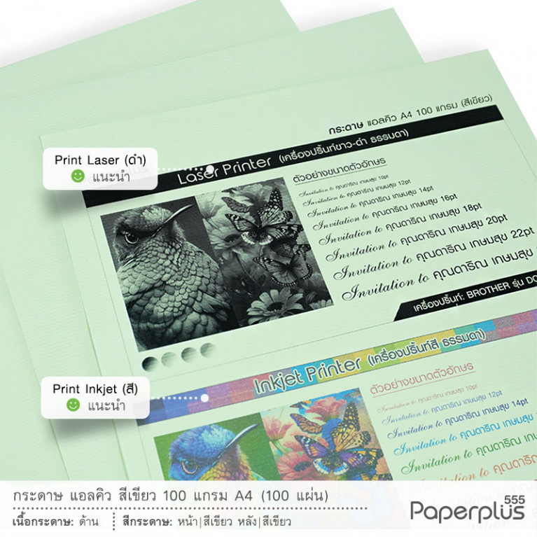 A4 Paper - LQ - Green - 100g. Code 08586