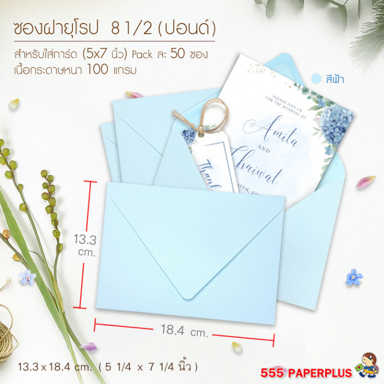 Envelope No.8 1/2 -TG E- Blue Code 27148