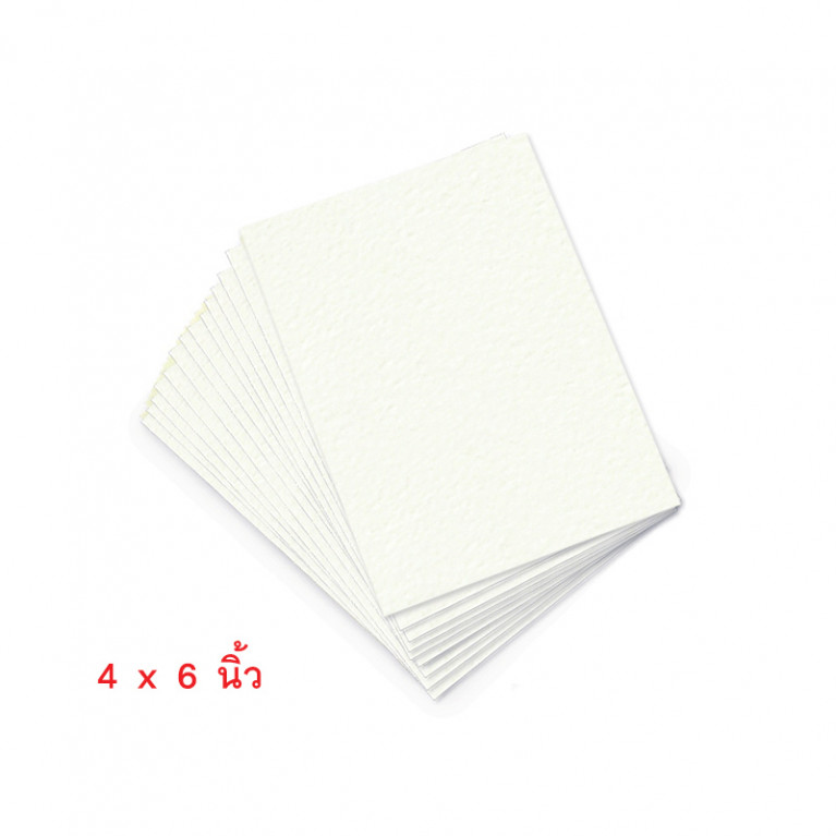 MP101-009 กระดาษวาดรูปเรนาซองค์ชนิดหยาบ 200 แกรม ขนาด 4x6 นิ้ว (25 แผ่น)