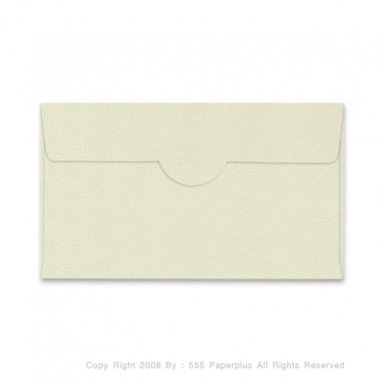 ซองใส่การ์ด No.4 1/2x7 3/4-SQ สีงาช้าง มีกลิ่นหอม (50 ซอง) Code 00115