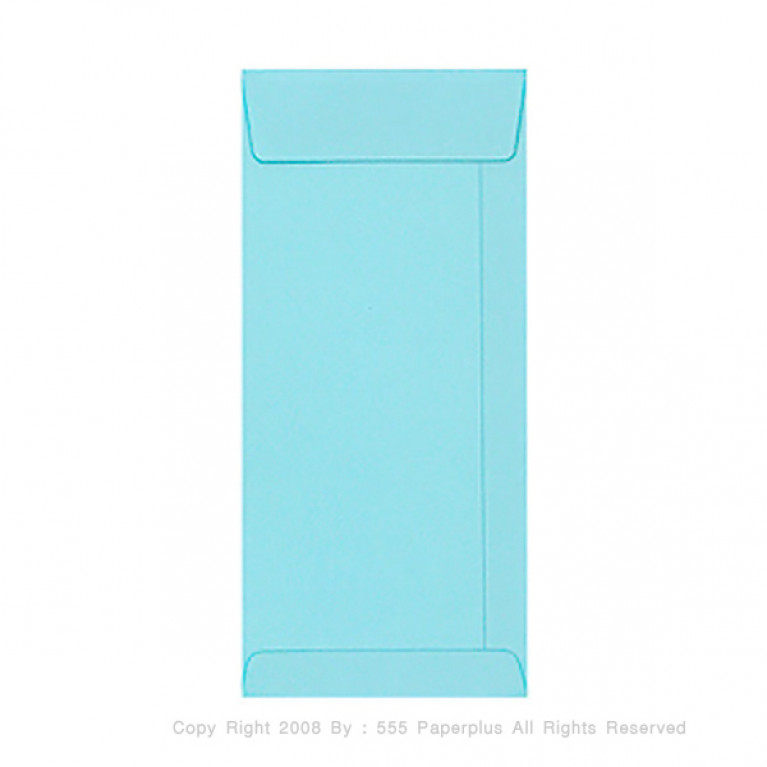 ซองใส่การ์ด No.4 1/4x9 1/4-พิมพ์พื้น สีฟ้าอ่อน (50 ซอง) Code 73775