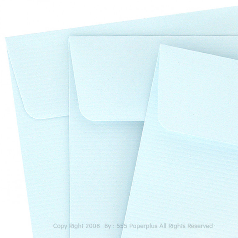 ซองใส่การ์ด No.5 1/2x8-แอลคิว สีฟ้า มีกลิ่นหอม (50 ซอง) Code 72631