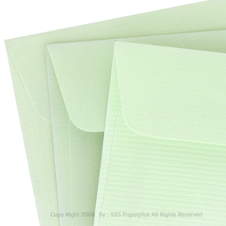 ซองใส่การ์ด No.5 1/2x8-แอลคิว สีเขียว มีกลิ่นหอม (50 ซอง) Code 72594