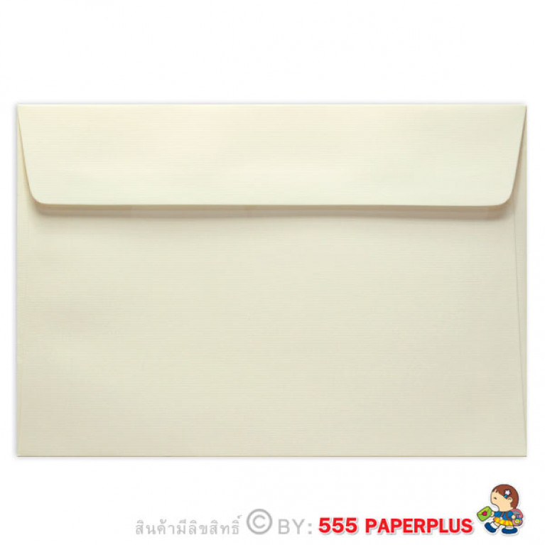 ซองใส่การ์ด No.5 1/2x8-SQ สีงาช้าง มีกลิ่นหอม (50 ซอง) Code 72662 