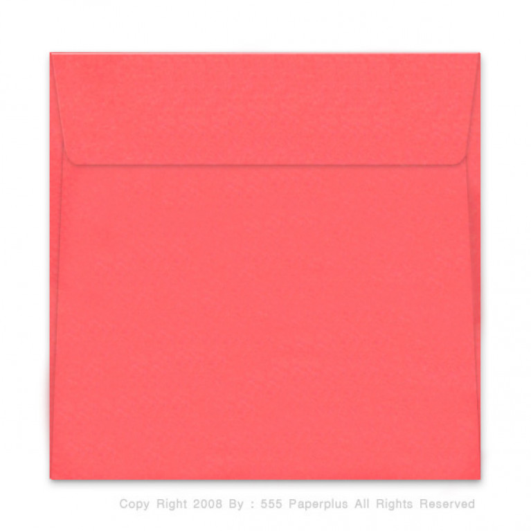 ซองใส่การ์ด No.6x6-พิมพ์พื้น สีแดง (50 ซอง) Code 15485