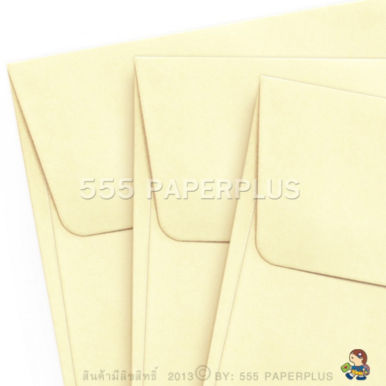 ซองใส่การ์ด No.6x6-หอม สีครีม มีกลิ่นหอม (50 ซอง) Code 98792