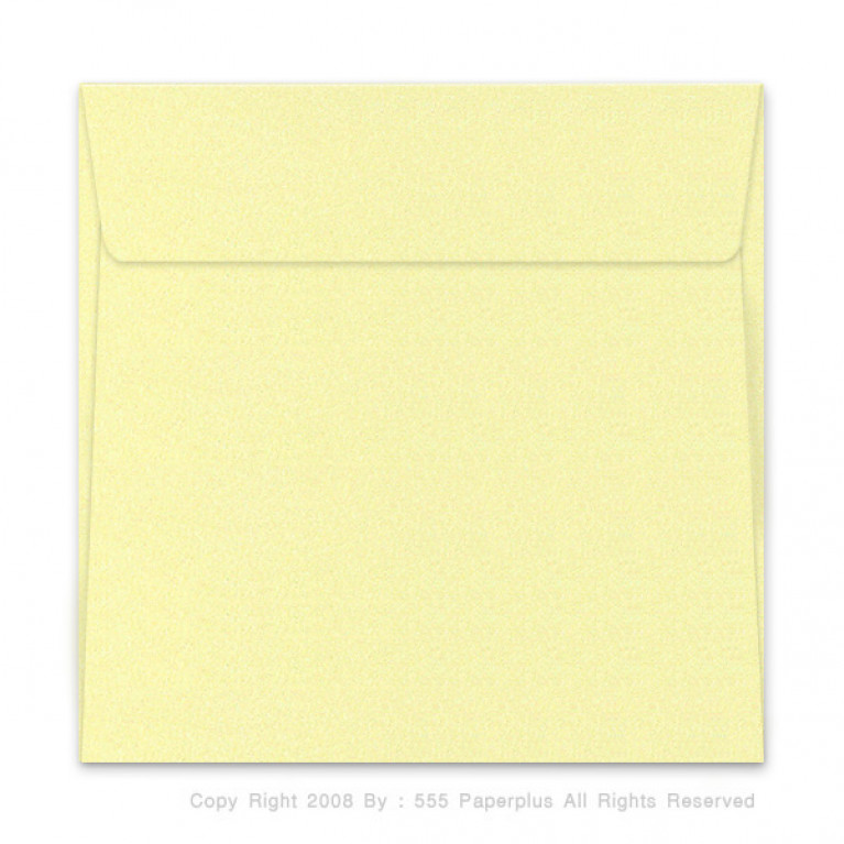 ซองใส่การ์ด No.6x6-เมทัลลิค สีขาวทอง (50 ซอง) Code 83484