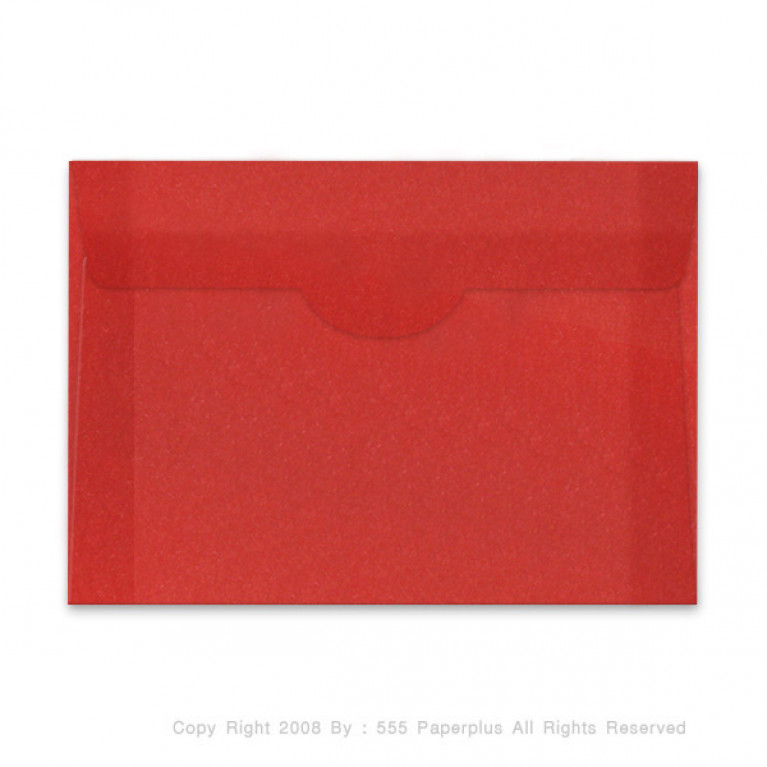 ซองใส่การ์ด No.8 1/2-ไขสี CA สีแดง (50 ซอง) Code 44584
