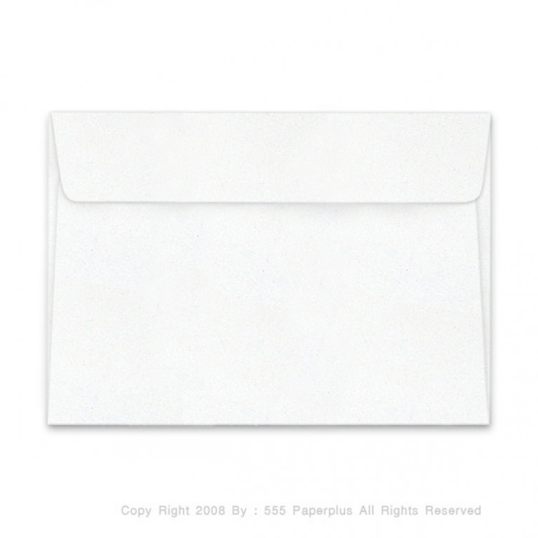 ซองใส่การ์ด No.8 1/2-เมทัลลิค ฝาขนาน สีขาว (50 ซอง) Code 83507