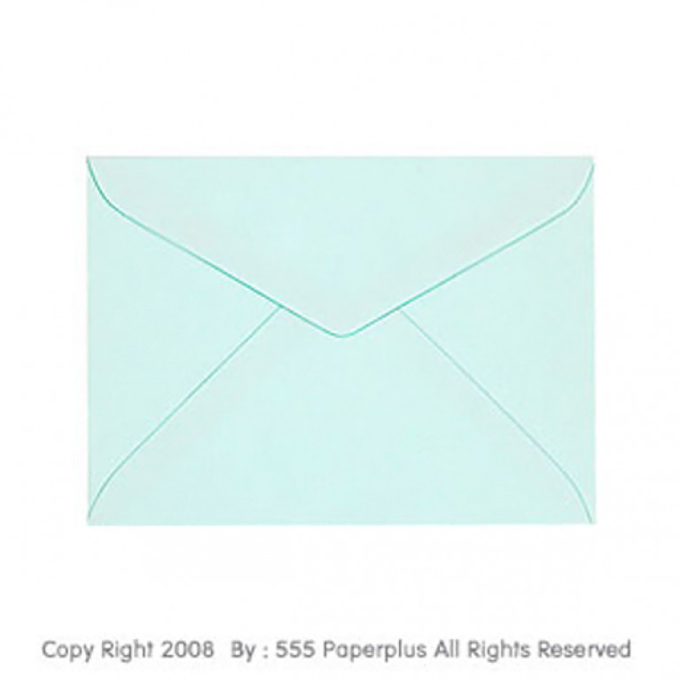 ซองใส่การ์ด No.8 1/2-ปอนด์ ฝาสามเหลี่ยม สีฟ้า (50 ซอง) Code 00382