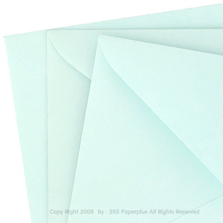 ซองใส่การ์ด No.8 1/2-ปอนด์ ฝาสามเหลี่ยม สีฟ้า (50 ซอง) Code 00382