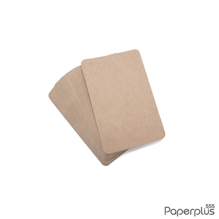 MP100-P21 กระดาษคราฟท์ รูปสี่เหลี่ยม 6 x 9.5 cm. (50 แผ่น)