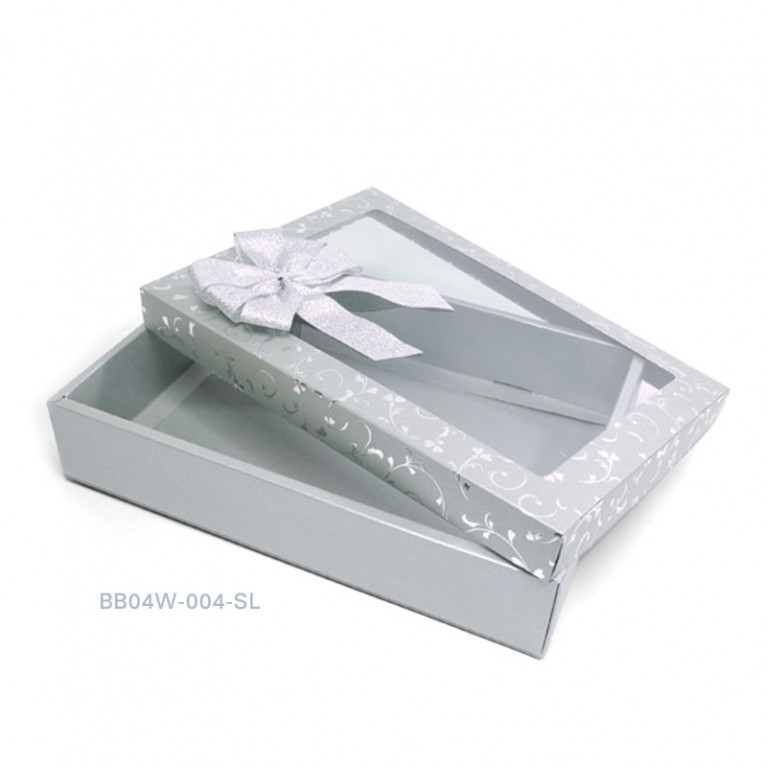 BB04W-004-SL กล่องของขวัญ 17.8 x 25.5 x 5 cm. (1ใบ)