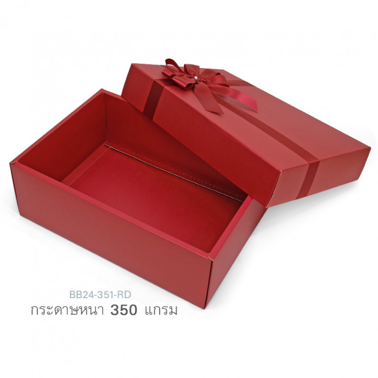 BB24-351-RD กล่องของขวัญ 17.8x25.8x9 cm. หนา350แกรม (1ใบ)