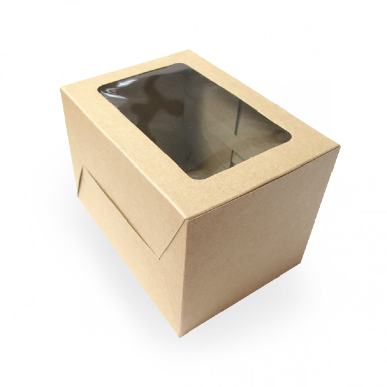 BK21W-K01 กล่องเค้กชิ้น-คุ้กกี้ 9x12.5x9 ซม. (20กล่อง)