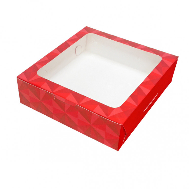 BK22W-018 กล่องบราวนี่ 15.5 x 15 x 4 ซม. (20กล่อง) 