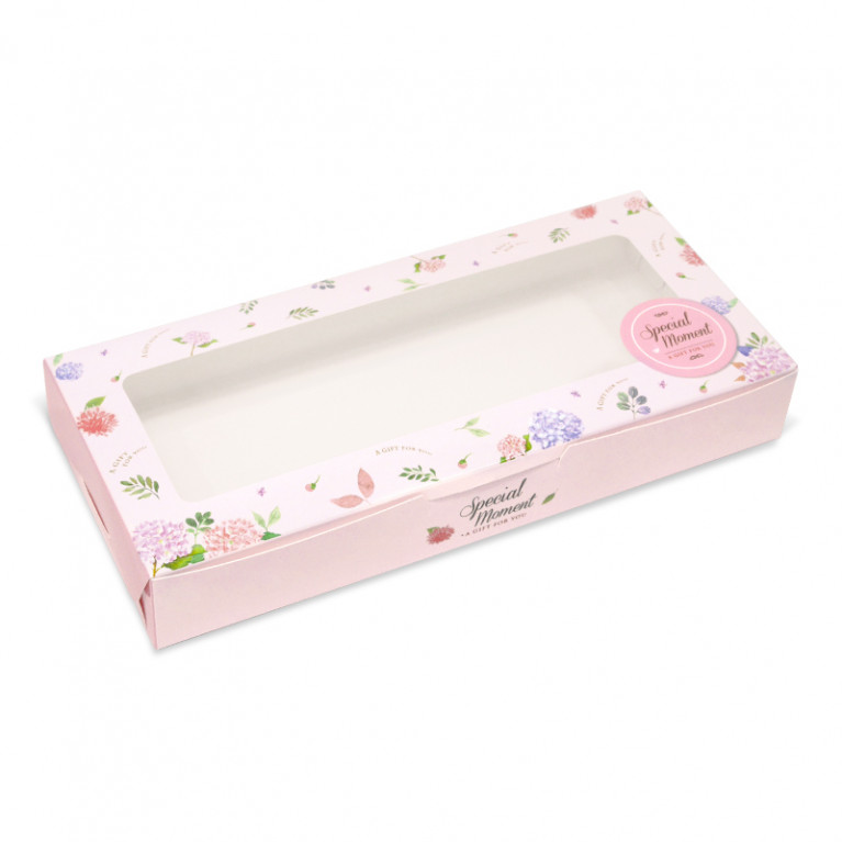 BK62W-024 กล่องบราวนี่ 6 ชิ้น 11 x 24 x 3.5 ซม. (20กล่อง)