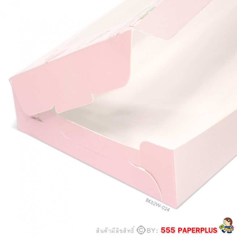 BK62W-024 กล่องบราวนี่ 6 ชิ้น 11 x 24 x 3.5 ซม. (20กล่อง)