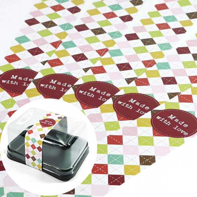 BP02-011 สายคาดกล่องขนม กว้าง  3.2 ยาว 31.3 ซม. (50เส้น)