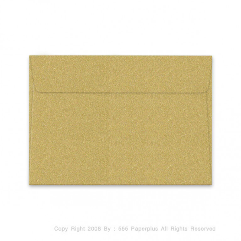 ซองใส่การ์ด No.C6-เมทัลลิค ฝาขนาน สีทอง (50 ซอง) Code 74260