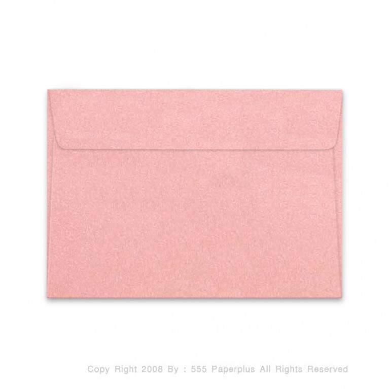 ซองใส่การ์ด No.C6-เมทัลลิค ฝาขนาน สีชมพู (50 ซอง) Code 91335
