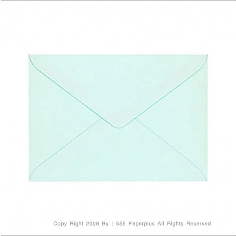 ซองใส่การ์ด No.C6-ปอนด์ ฝาสามเหลี่ยม สีฟ้า (50 ซอง) Code 00795