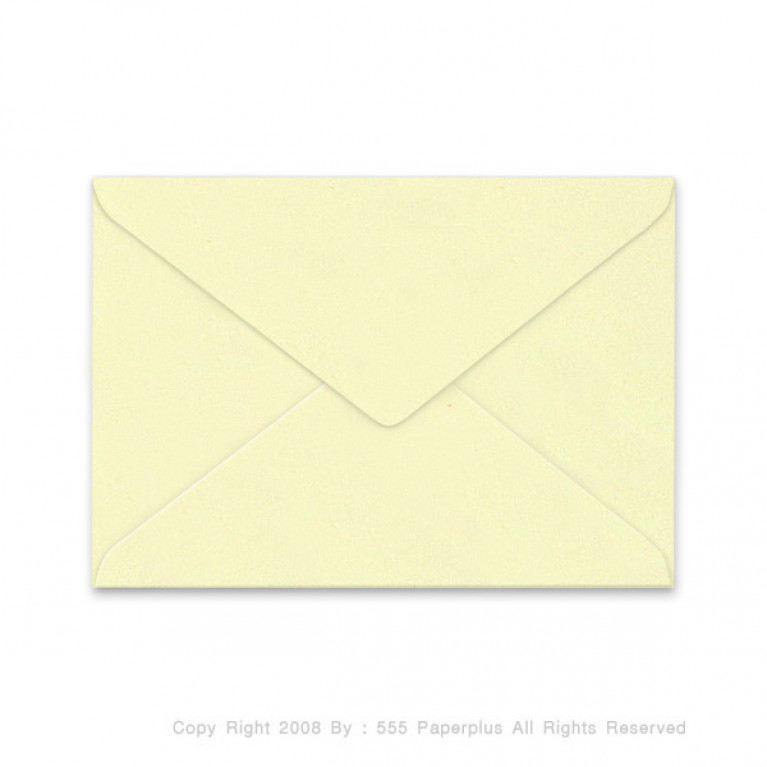 ซองใส่การ์ด No.C6-ปอนด์ ฝาสามเหลี่ยม สีครีม (50 ซอง) Code 00740 