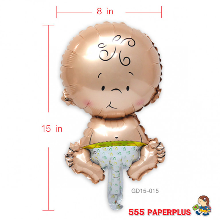 GD15-015 ลูกโป่งเยี่ยมเด็กแรกเกิด ลูกโป่งฟอยล์รูปเด็กชาย