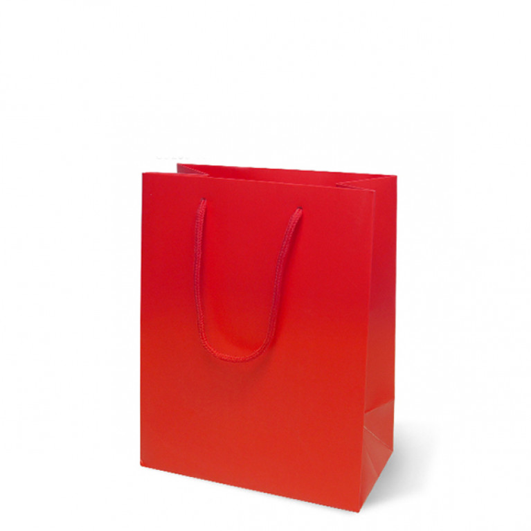 GD265-001-RD ถุงของขวัญ ถุงหิ้ว สีแดง กว้าง 17.3 X สูง 25.5 X ขยายข้าง 7 ซม.
