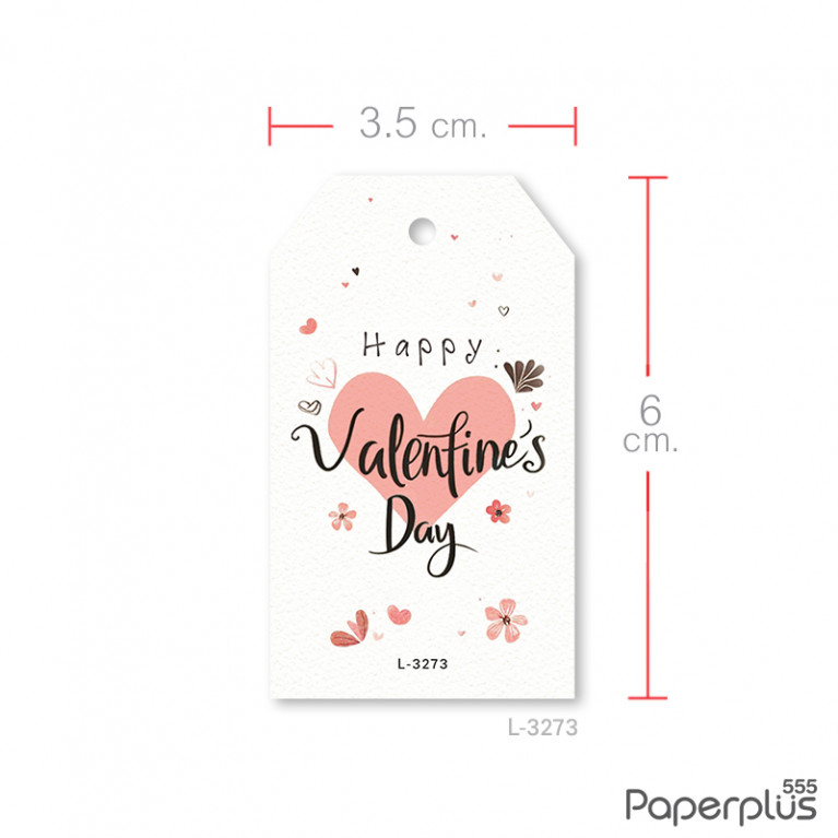 L-LV-3273 Valentine หัวใจดอกไม้เล็ก (50แผ่น)