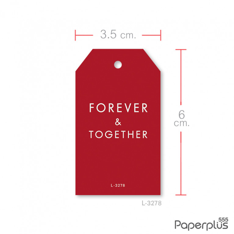 L-LV-3278 Valentine Forever&Together แดง (50แผ่น)