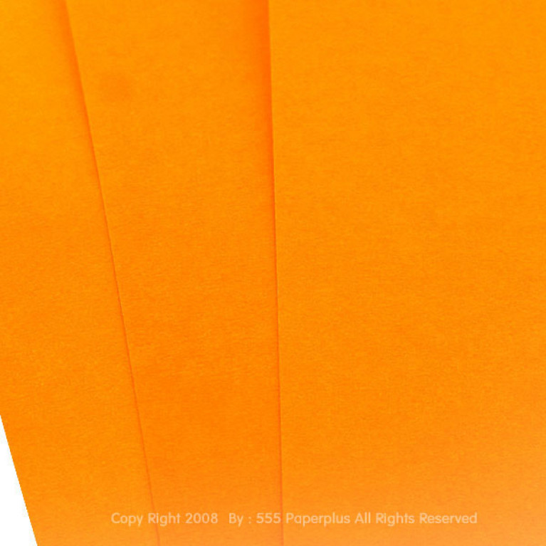 สติ๊กเกอร์ A4 - สติ๊กเกอร์สี - สีส้ม (50 แผ่น) Code 69167