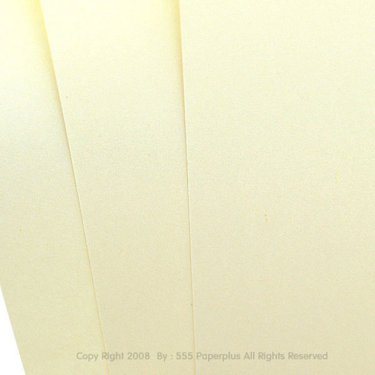 กระดาษ A4 - ปอนด์สี - สีครีม - 100 แกรม (100 แผ่น) Code 10442