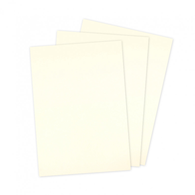 กระดาษปก A4 - การ์ดนอก - สีงาช้าง - 300 แกรม (50 แผ่น) Code 29975