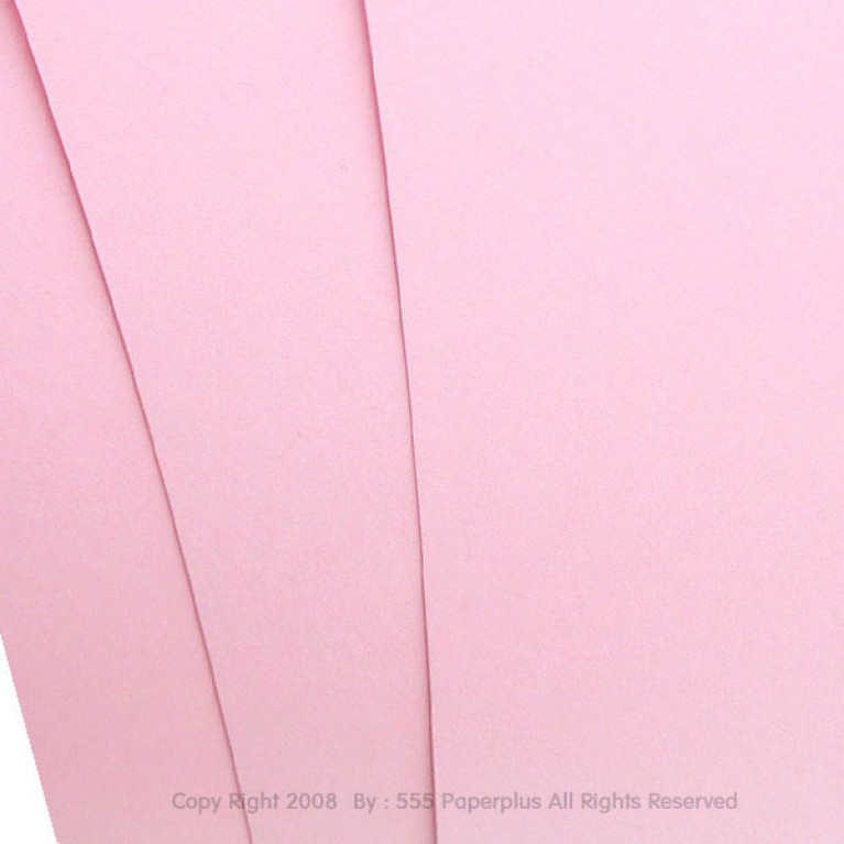 กระดาษปก A4 - การ์ดสีปก - สีชมพู - 180 แกรม (50 แผ่น) Code 53272