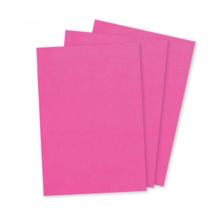 กระดาษปก A4 - สะท้อนแสง - สีชมพู - 180 แกรม (50 แผ่น) Code 33397