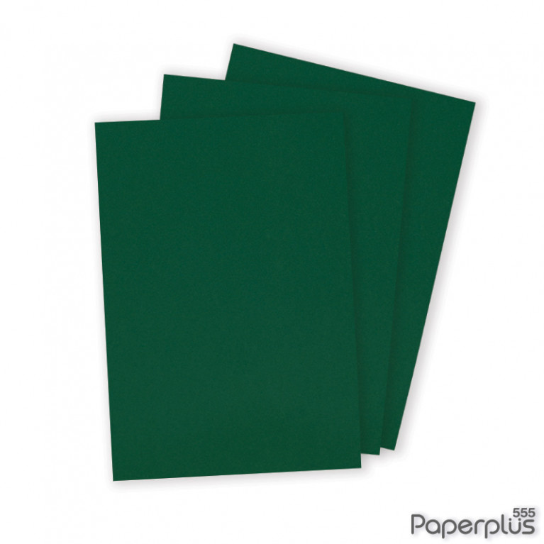 กระดาษปก A4 - การ์ดบอร์ด - สีเขียวเข้ม - 300  แกรม (50 แผ่น) Code 34351