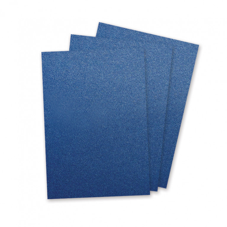 กระดาษปก A4 - เมทัลลิค - สีน้ำเงิน - 250 แกรม (50 แผ่น) Code 21788