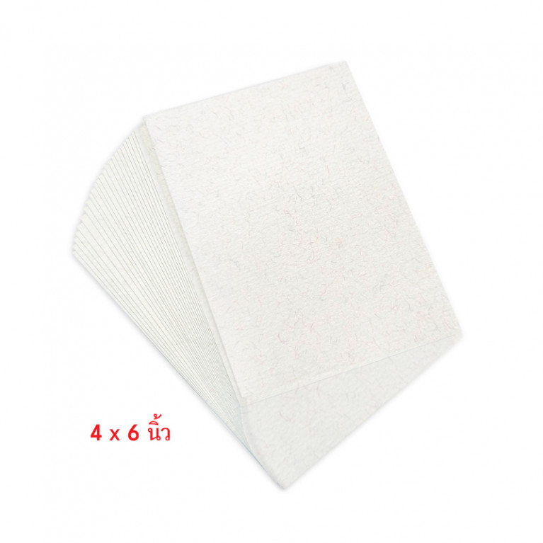 MP101-004 กระดาษใยฝ้ายเทา 4x6 นิ้ว หนา265แกรม (25แผ่น)