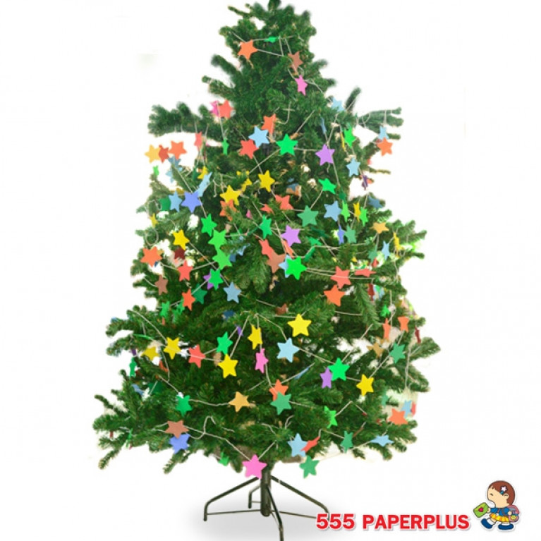 MP208-014-GR กระดาษสอยดาว กระดาษเมทัลลิค รูปดาว สีเขียวพาสเทล (50 คู่) 