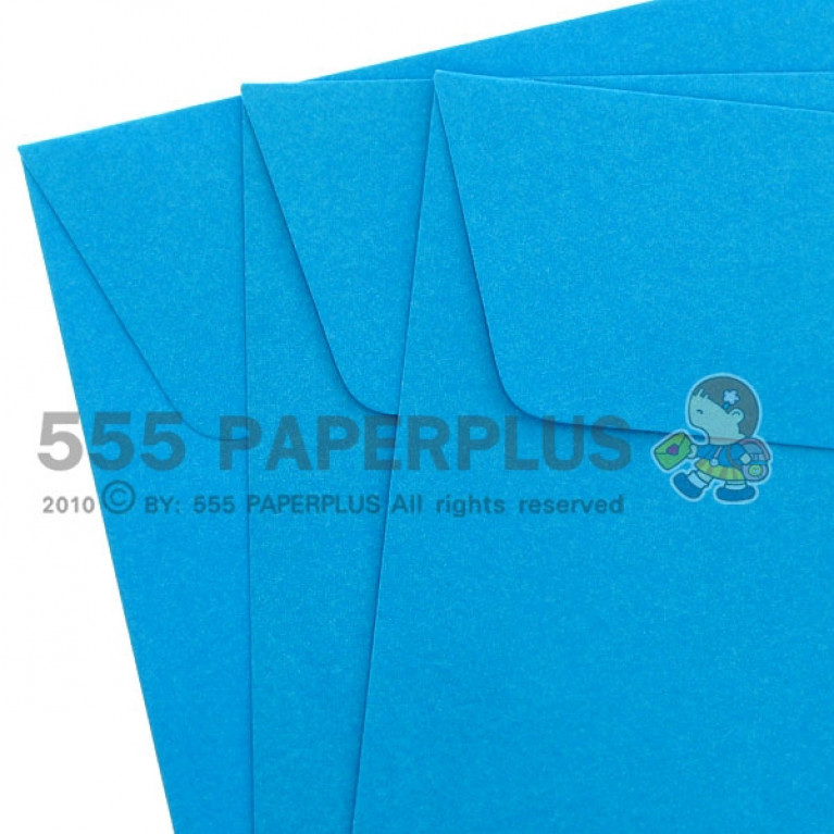 ซอง No.6 3/8x9-โปสเตอร์ สีฟ้า (50 ซอง) Code 91014