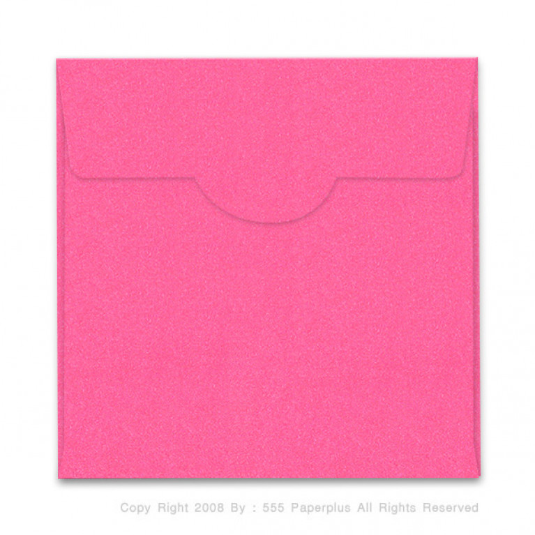 ซองใส่การ์ด No.7 1/2 x 7 1/2-พิมพ์พื้น สีชมพู (50 ซอง) Code 59502