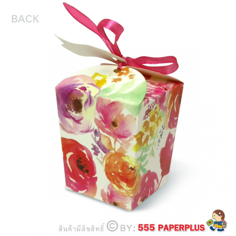 V026-001-L กล่องใส่ของขวัญ ของชำร่วย 5x5x7ซม.(20กล่อง) $
