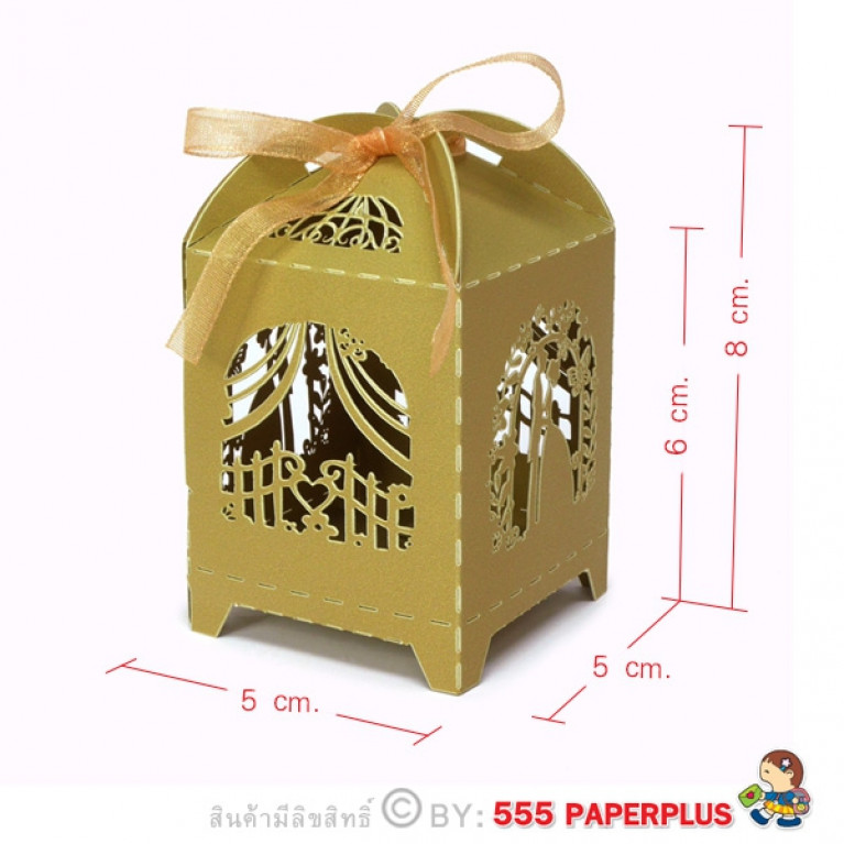V027-002-L กล่องใส่ของชำร่วย 5 x 5 x 6 ซม. (20 กล่อง)$