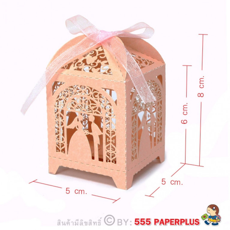 V027-003-L กล่องใส่ของชำร่วย 5 x 5 x 6 ซม. (20 กล่อง)$
