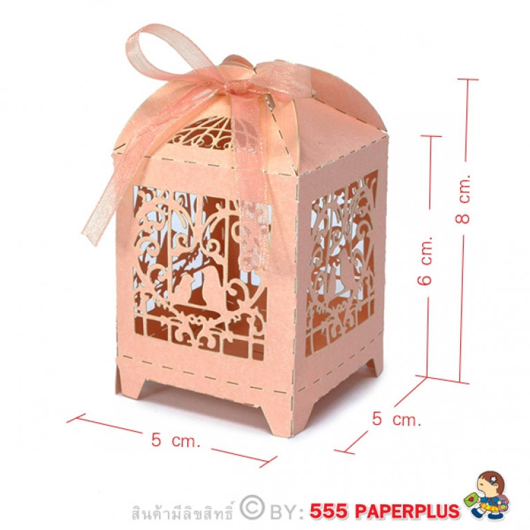 V027-005-L กล่องใส่ของชำร่วย 5 x 5 x 6 ซม. (20 กล่อง) $