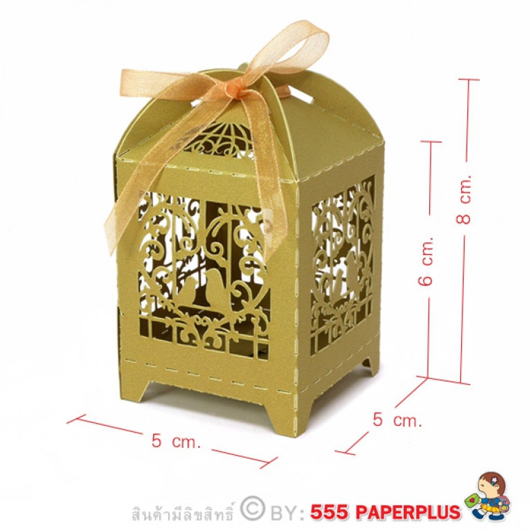 V027-006-L กล่องใส่ของชำร่วย 5 x 5 x 6 ซม. (20 กล่อง)$