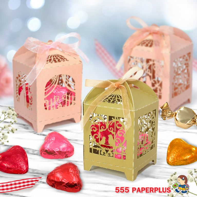 V027-006-L กล่องใส่ของชำร่วย 5 x 5 x 6 ซม. (20 กล่อง)$