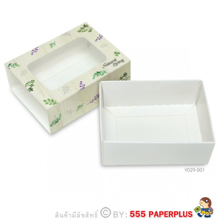 V029-001 กล่องใส่สบู่ (20กล่อง)5.5 x 7.5 x 2.6 ซม.  กล่อง giftset