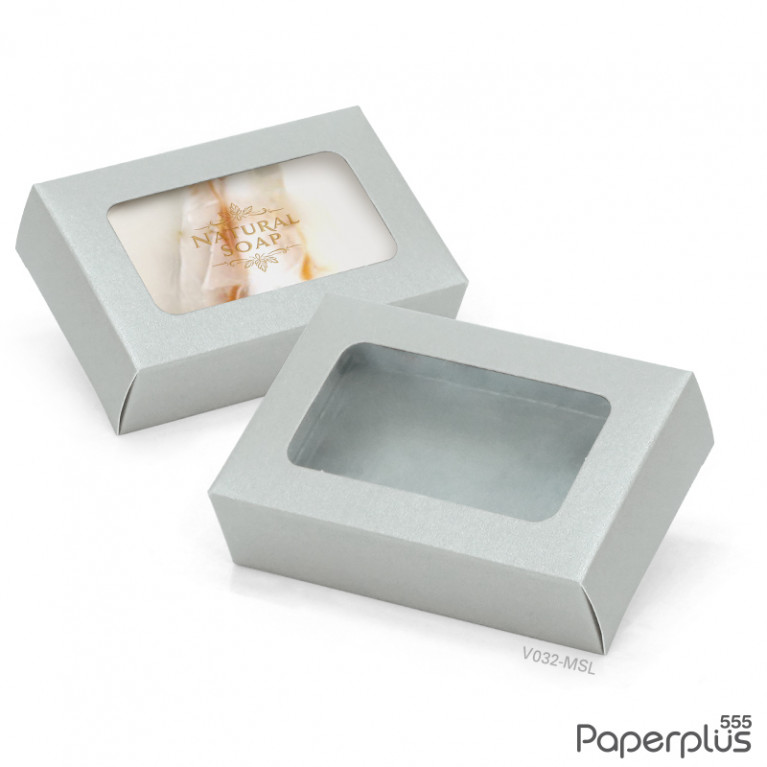 V032-MSL กล่อง 6x9x2.5 cm.เมทัลลิค หนา350แกรม (20กล่อง)